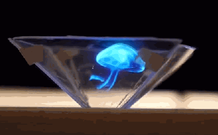 该图是用3d虚拟成像的方式产生的类全息图)